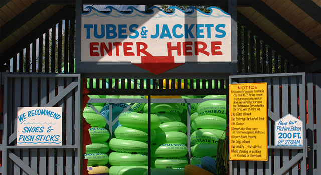 Tubes and jackets in storage